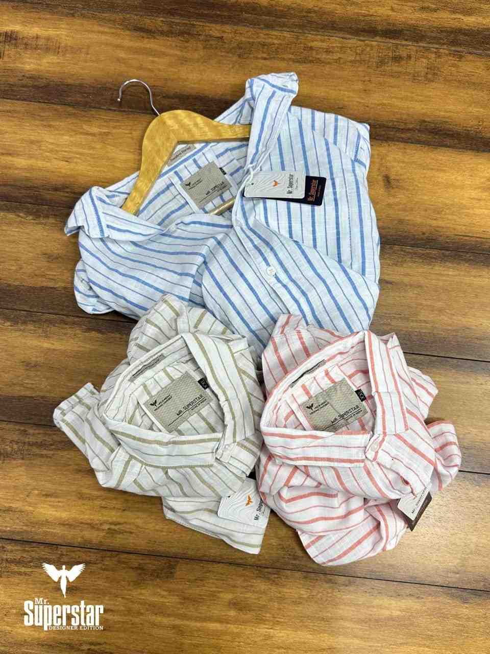 stripes shirt in cotton various colors